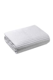 Bianca 'Quilted Lines' Bedspread in White - thumbnail 3
