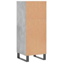 Berkfield Home Sideboard Concrete Grey 34.5x32.5x90 cm Engineered Wood - thumbnail 6