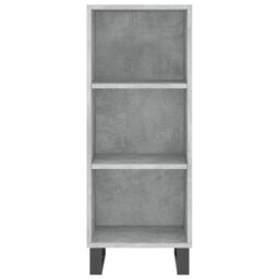 Berkfield Home Sideboard Concrete Grey 34.5x32.5x90 cm Engineered Wood - thumbnail 4