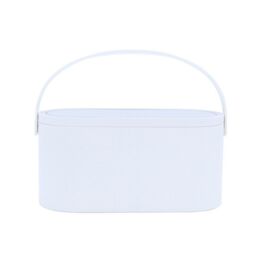Leaper Creative Organizer Cosmetic Mirror Portable Handheld Makeup Case in White - thumbnail 3