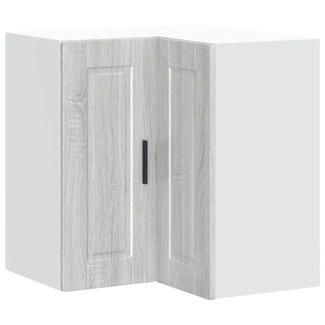 "Berkfield Home Kitchen Wall Corner Cabinet ""Porto"" Grey Sonoma Engineered Wood" - image 1