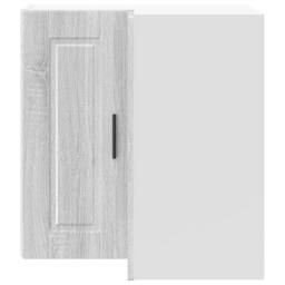 "Berkfield Home Kitchen Wall Corner Cabinet ""Porto"" Grey Sonoma Engineered Wood" - thumbnail 4