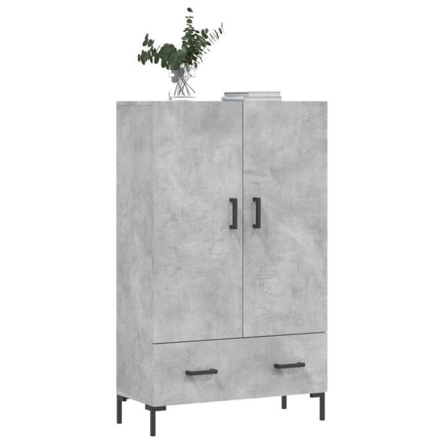 Berkfield Home Highboard Concrete Grey 69.5x31x115 cm Engineered Wood - image 1