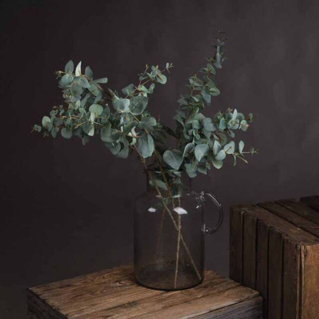 Lemon Pavilion Furniture and Decor Variegated Eucalyptus Artificial Plant - L27 x W15 x H98 cm - Green