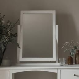 Statement Furniture Edward Hopper Dressing Table Mirror in White - thumbnail 1