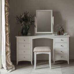 Statement Furniture Edward Hopper Dressing Table Mirror in White - thumbnail 2