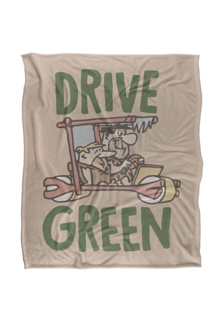 Warner Brothers Flintstones Officially Licensed Silky Touch Super Soft Throw Blanket 152 x 127 cm in White - image 1