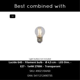 Lucide 'LIVIA' Dimmable Stylish Modern Decorative Outdoor Wall Light 1xE27 in White - thumbnail 5