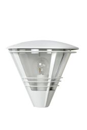 Lucide 'LIVIA' Dimmable Stylish Modern Decorative Outdoor Wall Light 1xE27 in White - thumbnail 2