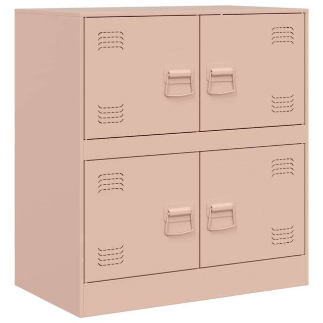 Berkfield Home Sideboard Pink 67x39x73 cm Steel - Size: 67 x 39 x 73 cm - image 1