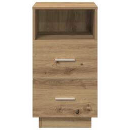 Berkfield Home Bedside Cabinet with 2 Drawers Artisan Oak 36x36x68 cm in Brown - Size: 36 x 36 x 68 cm - thumbnail 4
