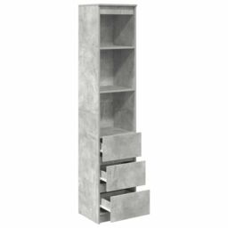 Berkfield Home Highboard Concrete Grey 37.5x35x180 cm Engineered Wood - thumbnail 5