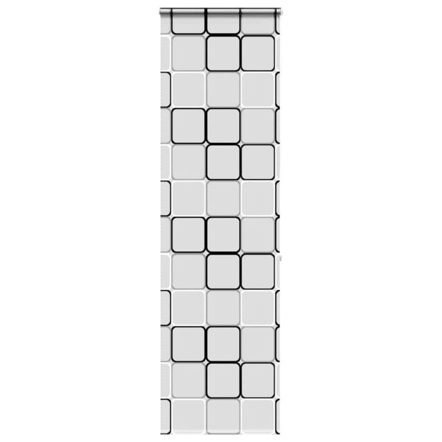 Berkfield Home Shower Roller Blind with Cassette 70x240 cm Fabric Width 66 cm in Black - image 1