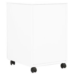 Berkfield Home Mobile File Cabinet White 39x45x60 cm Steel - Size: 39 x 45 x 60 cm - thumbnail 4