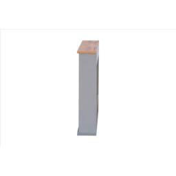 SPETLEK Mirrored Bathroom Storage Wall Cupboard 2 Doors Grey & Oak - thumbnail 4
