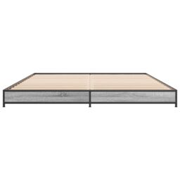 Berkfield Home Bed Frame without Mattress Grey Sonoma 120x200 cm - Size: Small Double - thumbnail 4