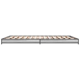 Berkfield Home Bed Frame without Mattress Grey Sonoma 120x200 cm - Size: Small Double - thumbnail 5