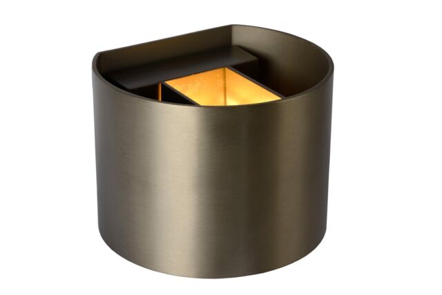 Lucide 'XIO' Stylish Dimmable Indoor Adjustable Up Down Cube Wall Light in Brown - image 1