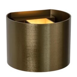 Lucide 'XIO' Stylish Dimmable Indoor Adjustable Up Down Cube Wall Light in Brown - thumbnail 4