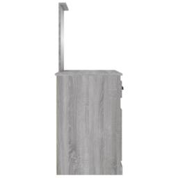 Berkfield Home Dressing Table with Mirror Grey Sonona 90x50x132.5 cm Engineered Wood - thumbnail 8