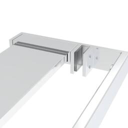Berkfield Home Shower Shelf for Walk-in Shower Wall Chrome 100 cm Aluminium in Silver - thumbnail 5