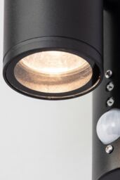 BHS Lighting Delting Up & Down Outdoor Wall Light with Sensor in Black - thumbnail 3