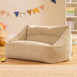 icon Kids Cecilia Jumbo Cord Sofa Bean Bag in Stone