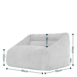 icon Kids Cecilia Jumbo Cord Sofa Bean Bag in Stone - thumbnail 9