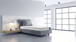 Bedzonline 3FT Single Ultra Cool Mattress - Cool Blue Memory Foam & Open Coil Mattress - Ultimate Cool Comfort & Gentle Spine Alignment in Grey - thumbnail 5