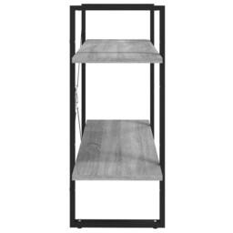 Berkfield Home Decorative 2-Tier Book Cabinet Grey Sonoma 80x30x70 cm Engineered Wood - Size: 80 x 30 x 70 cm - thumbnail 6