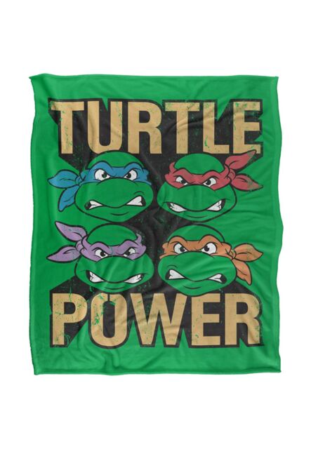 Teenage Mutant Ninja Turtles TMNT Turtle Power Silky Touch Super Soft Throw Blanket 152 X 127 cm in White - image 1