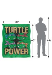 Teenage Mutant Ninja Turtles TMNT Turtle Power Silky Touch Super Soft Throw Blanket 152 X 127 cm in White - thumbnail 5