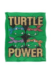 Teenage Mutant Ninja Turtles TMNT Turtle Power Silky Touch Super Soft Throw Blanket 152 X 127 cm in White - thumbnail 1