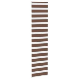 Berkfield Home Zebra Blind Brown 60x230 cm Fabric Width 55.9 cm Polyester - thumbnail 3