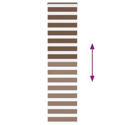 Berkfield Home Zebra Blind Brown 60x230 cm Fabric Width 55.9 cm Polyester - thumbnail 5