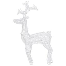 Berkfield Home Reindeer Christmas Decoration 90 LEDs 60x16x100 cm Acrylic - Size: 60 x 16 x 100 cm - thumbnail 6