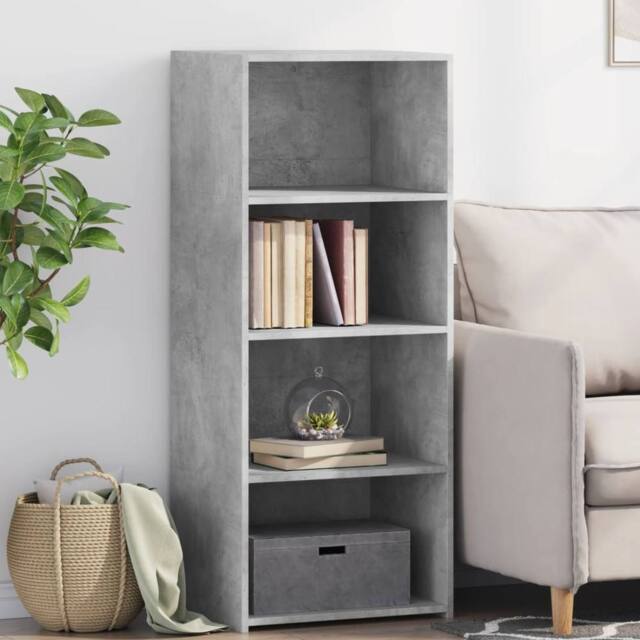 Berkfield Home Highboard Concrete Grey 50x41x124 cm Engineered Wood - Size: 50 x 41 x 124 cm - image 1