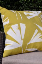Fusion 'Alma Outdoor' Water & UV Resistant Garden Filled Bench Cushion in Teal - Size: 43 cm x 43 cm - thumbnail 1