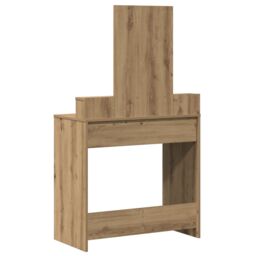 Berkfield Home Dressing Table with Drawers - Artisan Oak - 79x41x140 cm in Brown - Size: 79 x 41 x 140 cm - thumbnail 8