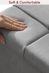 Home Discount Vida Designs Valencia Storage Ottoman Velvet Fabric UKFR Furniture in Light Grey - thumbnail 5
