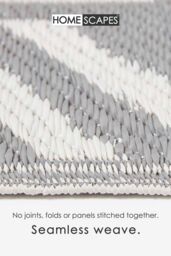 Homescapes Luxury Outdoor Rug Waterproof Reversible, Grey Luna Geometric - Size: 120 cm x 180 cm - thumbnail 4