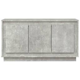 Berkfield Home Sideboard Concrete Grey 102x35x55 cm Engineered Wood - Size: 102 x 35 x 55 cm - thumbnail 5