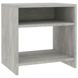 Berkfield Home Bedside Cabinet Concrete Grey 40x30x40 cm Engineered Wood - Size: 40 x 30 x 40 cm - thumbnail 2