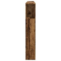 Berkfield Home Headboard Cabinet Old Wood 200x18.5x102.5 cm Engineered Wood in Brown - thumbnail 5
