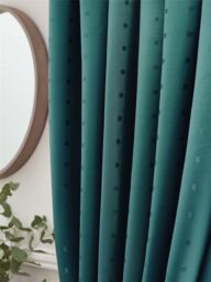 Luxury Living Adi Lined Pencil Pleat Curtains in Teal - Size: 229 cm width x 183 cm drop - thumbnail 6