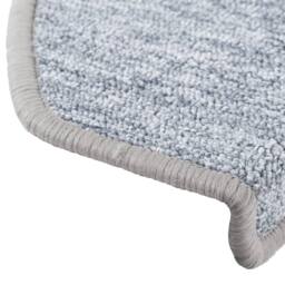 Berkfield Home Carpet Stair Treads 15 pcs Light Grey 65x24x4 cm - Size: Medium - thumbnail 7