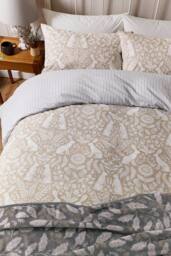 Helena Springfield 'Hares' Cotton Duver Cover Set in Cream - Size: Single - thumbnail 4