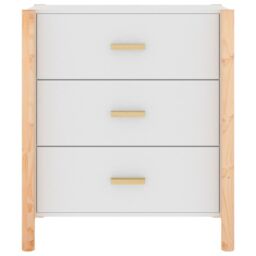 Berkfield Home Sideboard White 62x38x70 cm Engineered Wood - Size: 62 x 38 x 70 cm - thumbnail 5