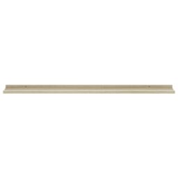 Berkfield Home Wall Shelves 2 pcs White & Sonoma Oak 115x9x3 cm - Size: 115 x 9 x 3 cm - thumbnail 5