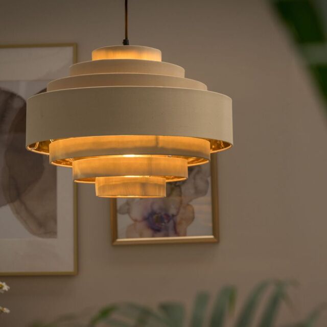 ValueLights Sette Mink Ceiling Pendant Shade in Taupe - image 1